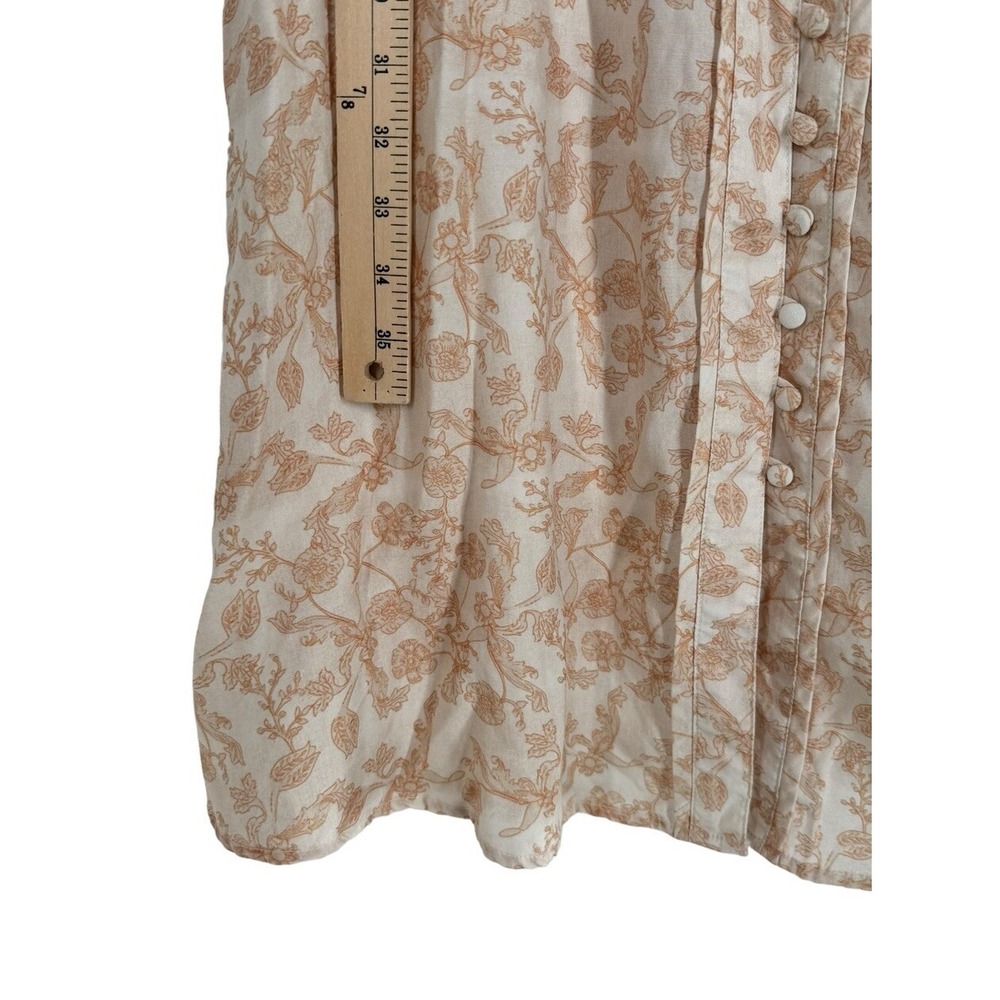 SANCIA The Maryse Beige Floral Midi Dress Size Small - Picture 7 of 8